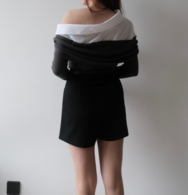 Layered one-sided Offshoulder Top - Image 6