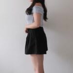 Ribbon-like Off shoulder Top - Image 2