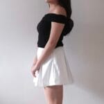 Ribbon-like Off shoulder Top - Image 7