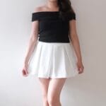 Ribbon-like Off shoulder Top - Image 8