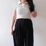 Polo Stripes Crop Top - Image 3