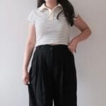 Polo Stripes Crop Top - Image 6
