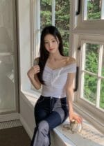 COMEBACK!! Lace Offshoulder Top - Image 15