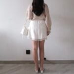 COMEBACK!! Side Ribbon Layered Skirt - Image 9
