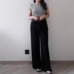 [Premium] Petite Fit Wide Legs Pants - Image 9