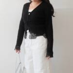 [Premium] Super Pretty Floral Eyelet Wool Cardigan - Image 5