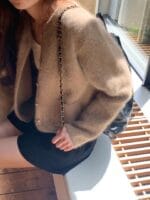 [Premium] OUNCE Angora Gold-Button Cardigan - Image 2