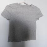 Ruffle Tee - Grey