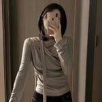 2 Ways Ruffle Wrapped Choker Top - Image 3