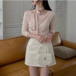 2 Ways Ruffle Wrapped Choker Top - Image 5