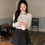 2 Ways Ruffle Wrapped Choker Top - Image 16