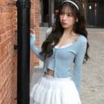 COMEBACK!! Lace Crop Set Top - Image 2