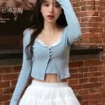 COMEBACK!! Lace Crop Set Top - Image 5