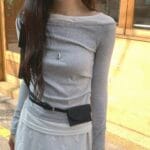 COMEBACK!! Soft Veil Layered Off-Shoulder Tee - Image 5