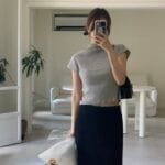 Pleated Mock Neck Crop Top - Image 7