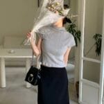 Pleated Mock Neck Crop Top - Image 10