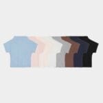 Pleated Mock Neck Crop Top - Image 25