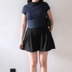 Pleated Mock Neck Crop Top - Image 38