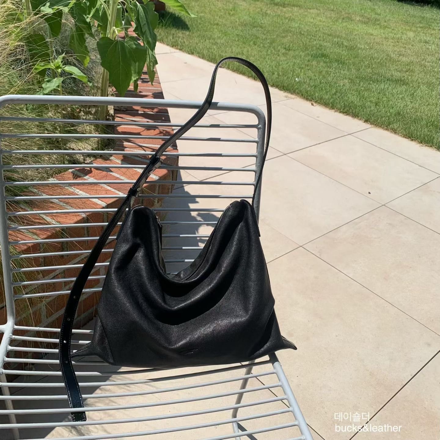 IMG_3499 Bucks and Leather Drape Tote (Small) - Image 1