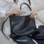 Bucks and Leather Drape Tote (Small) - Image 5