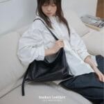 Bucks and Leather Drape Tote (Small) - Image 3