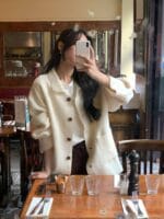 [Premium] Paris 90% Wool Blended Texture Jacket - Image 13