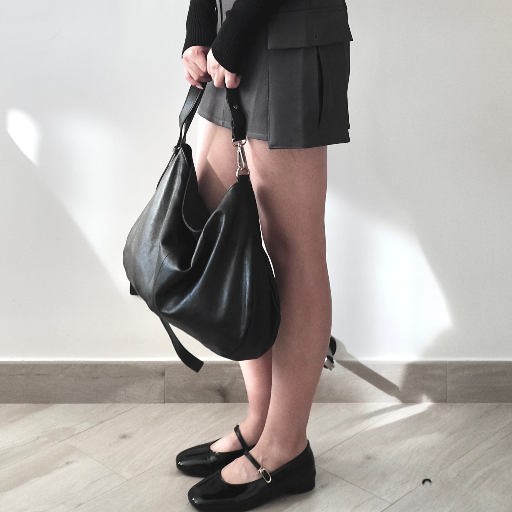 25OCTACCS001_01 Suede Baguette Shoulder Bag - Large - Image 1