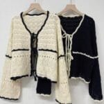 Delicated Broderie Cardigan - Image 9