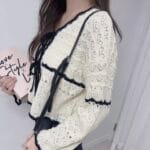 Delicated Broderie Cardigan - Image 12