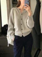 [Premium] OUNCE Raccoon Cashmere Cardigan - Image 2