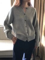 [Premium] OUNCE Raccoon Cashmere Cardigan - Image 9