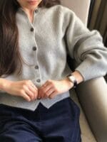 [Premium] OUNCE Raccoon Cashmere Cardigan - Image 14