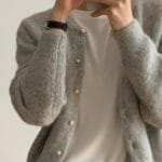 [Premium] OUNCE Loren Alpaca Gold Cardigan