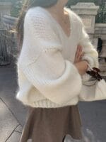 [Premium] OUNCE Rina Mohair V Knit - Image 19