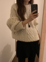 [Premium] OUNCE 100% Wool Mago Cable Knit - Image 3