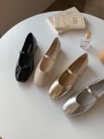 Blanc Mary Jane Flats - Image 3