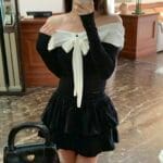 Elegant Ribbon Offshoulder Top - Image 9