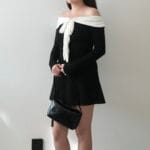 Elegant Ribbon Offshoulder Top - Image 14