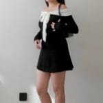 Elegant Ribbon Offshoulder Top - Image 15