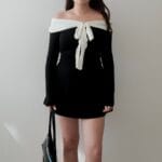 Elegant Ribbon Offshoulder Top - Image 18