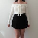 Elegant Ribbon Offshoulder Top - Image 23