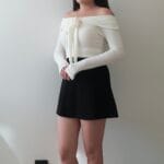 Elegant Ribbon Offshoulder Top - Image 24