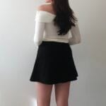 Elegant Ribbon Offshoulder Top - Image 25