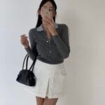 Two Tone Collar Knit - Image 9