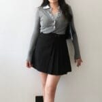 Two Tone Collar Knit