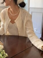 Mohair x Wool Eyelet Twin Set - Image 11