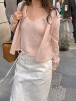 Mohair x Wool Eyelet Twin Set - Image 19