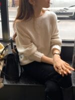 [Premium] OUNCE Racoon Cashmere Knit Sweater - Image 8