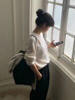 [Premium] OUNCE Racoon Cashmere Knit Sweater - Image 28