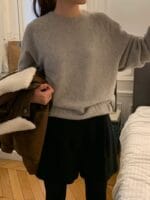 [Premium] OUNCE Racoon Cashmere Knit Sweater - Image 11